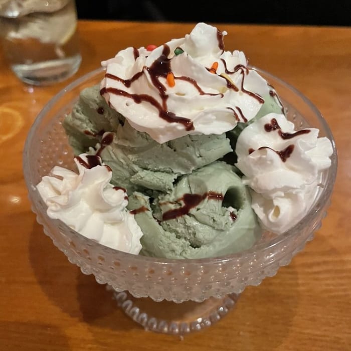 Green Tea Ice Cream.