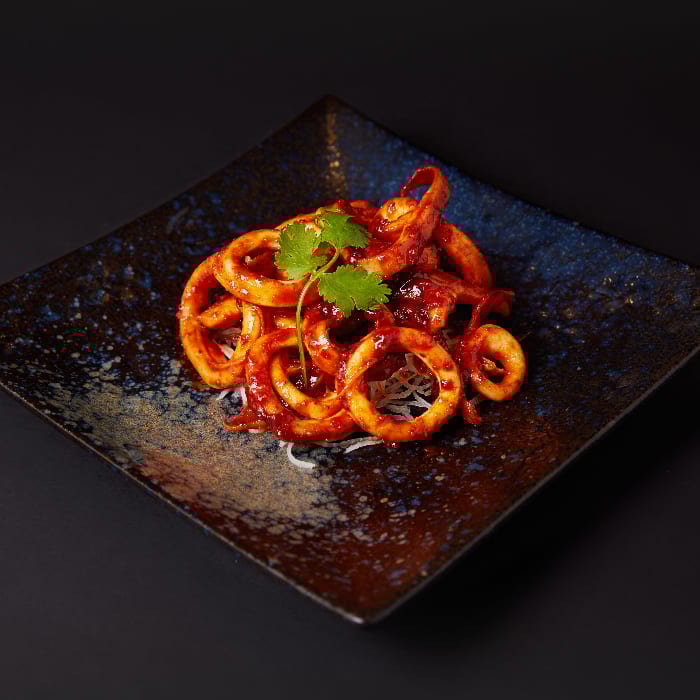 Spicy Kimchee Squid.
