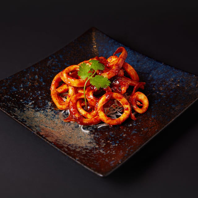 Spicy Kimchee Squid.