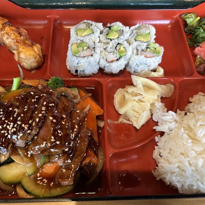 Beef Teriyaki Bento Box.